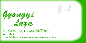 gyongyi laza business card